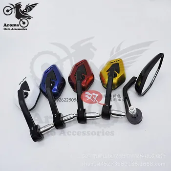 

5 colors available motocross part scooter handle bar end side mirrors motorbike rearveiw mirror moto handlebar motorcycle mirror