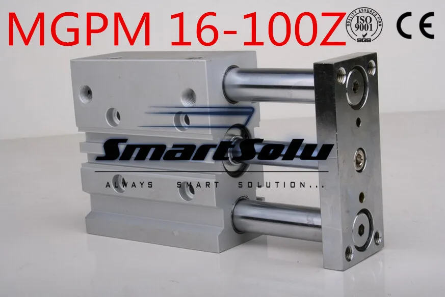 

Free Shipping MGPM 16-100Z double acting 3-rod compact guide air cylinder pneumatic new bore 16mm stroke 100mm slide bearing