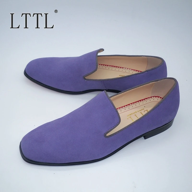 light purple loafers