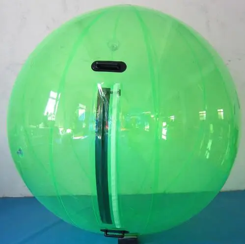 2 м надувной водный прогулочный шар водяные шары гигантский надувной пляжный шар водный шар - Цвет: green