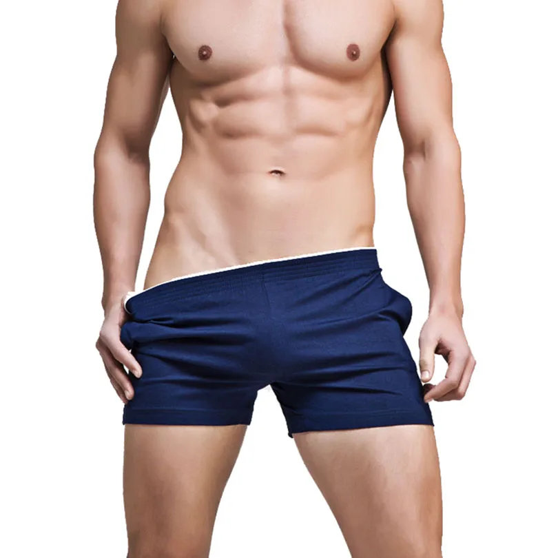 Сексуальные мужские штаны для сна, повседневные мужские домашние шорты для сна, нижнее белье, летние мужские пижамы для отдыха, пижамные трусы