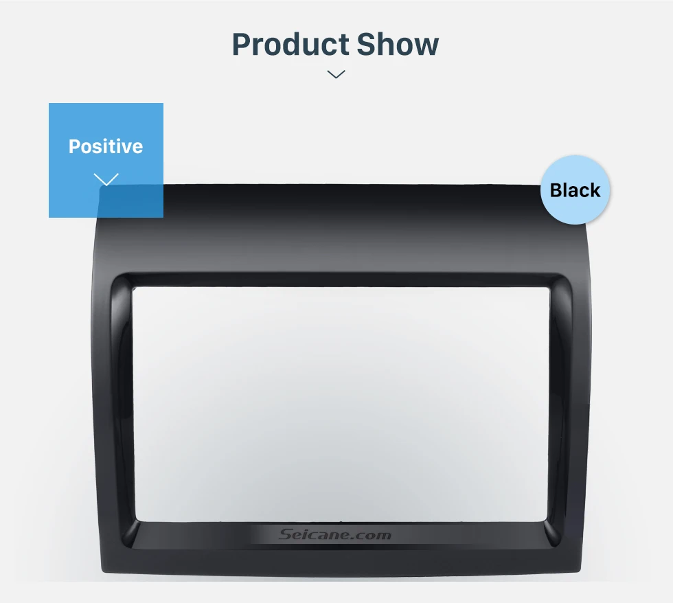 Seicane 2Din черная Автомобильная рамка для 2011 FIAT DUCATO комплект для установки DVD Dash адаптер Автомобильная панель приборной панели рамка