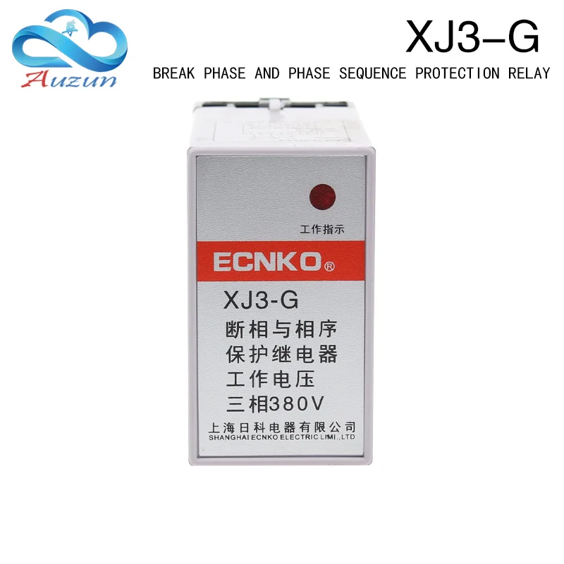 

Xj3-g fault phase and phase sequence protection relay AC380V lack phase three phase unbalanced protector.