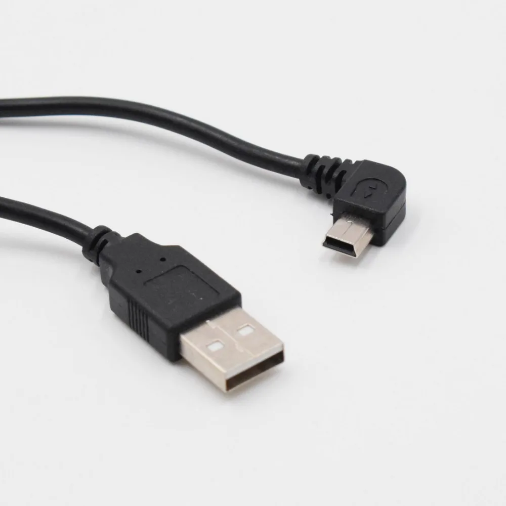 XCGaoon автомобильный зарядный правый 90 изогнутый мини USB кабель для автомобильного