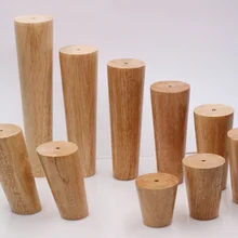 Различные виды дуба высоконадежные наклонные мебельные ножки с железной пластиной диван стол Шкаф ноги 4 шт набор