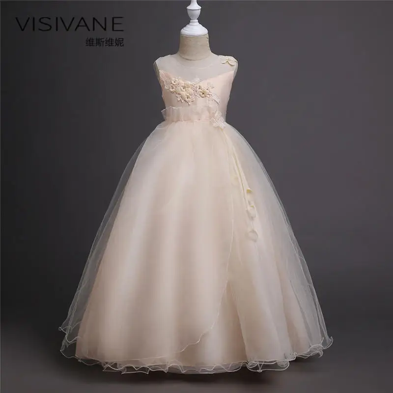 

2018 Clothing Brand Kids Clothes Lace Dress Party Frocks For Girls Baby Lace Dress Vestido Daminha casamento Princess One-Piece