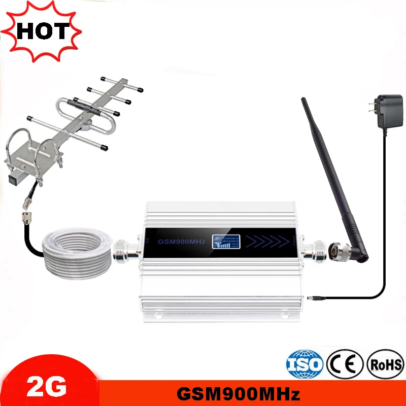 Mini GSM Repeater LCD Display GSM Cellular Signal Booster 900MHz GSM amplifier cellphone full kit Mini GSM Repeater LCD Display GSM Cellular Signal Booster 900MHz GSM amplifier cellphone full kit