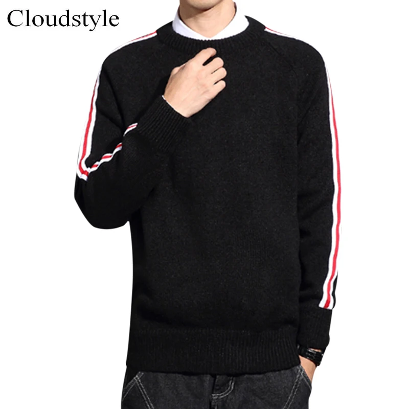 2018 spring autumn sweater men Korean version solid color