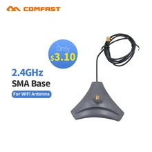 Дешевые 2,4 ГГц 10dBi Антенна База беспроводной RP-SMA для USB модем маршрутизатор PCIU SB Wifi усилитель comfast Внутренняя антенна с высоким коэффициентом усиления wifi