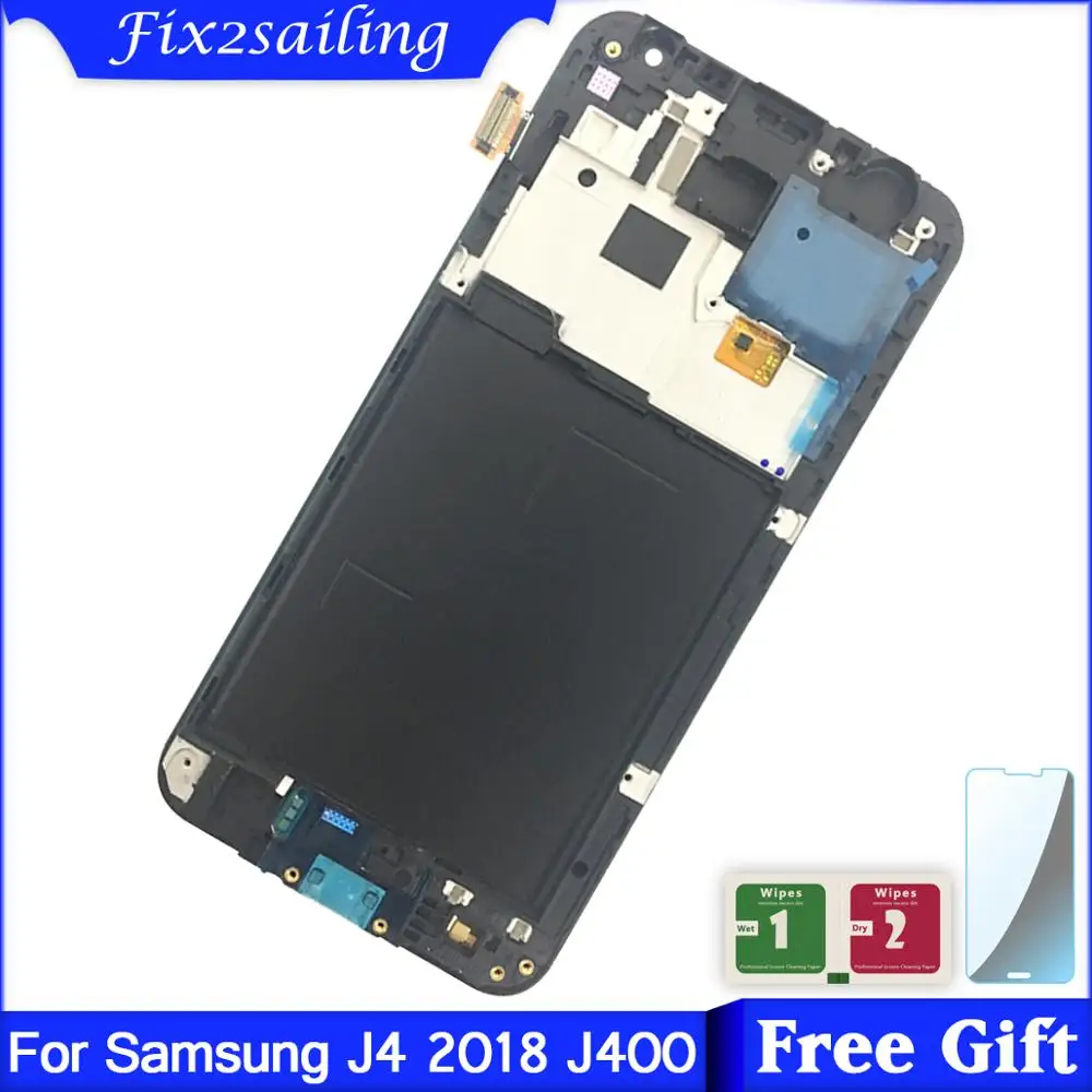 

J400 LCD for Samsung Galaxy J4 2018 J400F SM-J400F/H/P/M/G/DS LCD Display Touch Screen Digitizer Assembly Replacement Frame