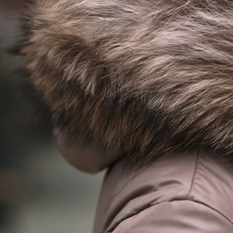 Womens down coats Long down parkas winter jacket woman 2017 Raccoon fur Hooded Oversized 6XL Duck down coat manteau femme hiver