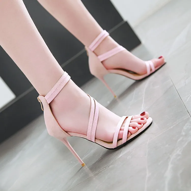 

Big Size 11 12 13 14 15 High heels sandals women shoes woman summer ladies Fine-heeled high-heeled sandals