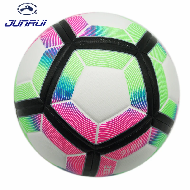 

JUNRUI Soccer Official Size 5 Premier League Football Match Training Adults Outdoor Sports Balls PU
