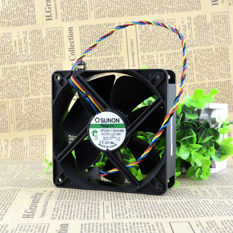 Free Shipping Original SUNON MFC0381V1 Q000 M99 12038 12cm 120mm DC 12V 7 4W desktop fan