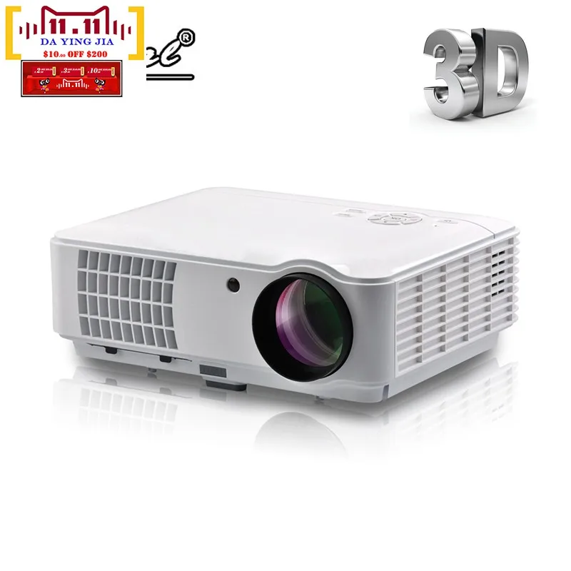 Новые 3500 lumnes Лучший Домашний Theater1280X800 Мультимедиа 1080 P HD 3D Видео HDMI USB LCD LED Проектор