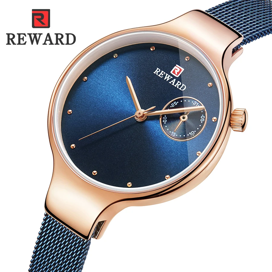 

REWARD Women Watches Top Brand Luxury Fashion Female Quartz Wrist Watch Ladies Rose Gold Waterproof Clock Girl horloges vrouwen