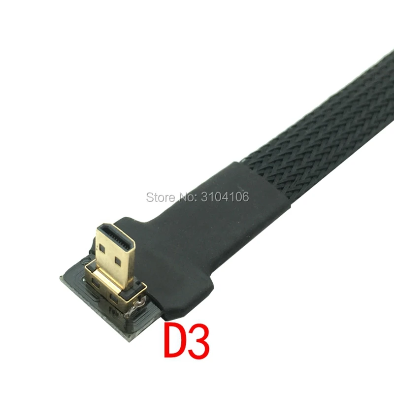 FPV Micro HDMI Mini адаптер 5 см 50 FPC плоский 2 0 кабель экранированный для мультикоптера