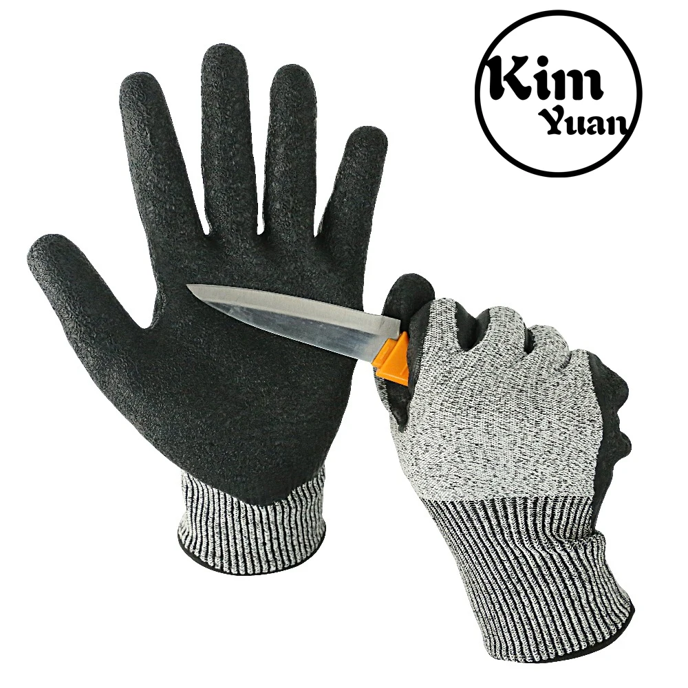 

KIM YUAN Cut Resistant Gloves Mechanic General Utility Breathable Work Gloves Touch Screen,Skid/Abrasion Resistant, Pefect