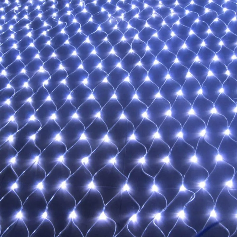 

200LED Net Mesh Fairy String Light EU Plug 220V Garland Window Curtain Christmas Decor Wedding Party Twinkle Holiday Lights