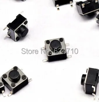 

1000PCS 6*6*5mm 6X6X5MM SMD 4 pins Copper foot Switch Tactile Push Button Switches 6x6x5mm ROHS Micro Switch