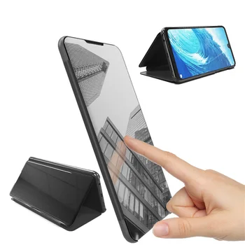 

10pcs Clear View Smart Mirror Case For Huawei Honor 20 Pro 10 Lite Note 10 8A V20 Play Flip Leather Stand Shockproof Back Cover