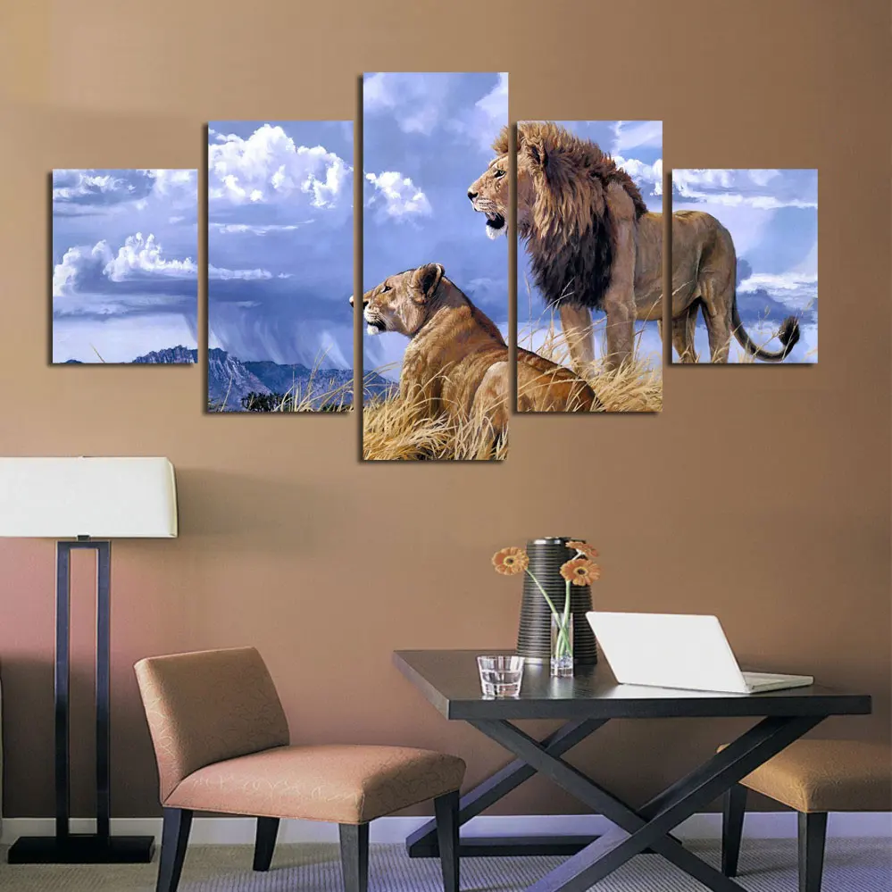 5 шт. настенные картины без рамки|picture for living room|canvas picture5 pieces |
