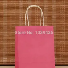 Лидер продаж 50 шт./лот Горячие розовый бумажный пакет 18x15x8 см ювелирный бутик упаковка подарочный пакет пользу Kraft бумага подарок сумки с ручками