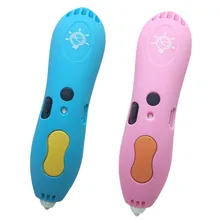 1china factory 668-B Magic 3d printer pen Drawing 3D Pen With 6Color PCL filaments 3D Printing 3d pens for kids birthday present