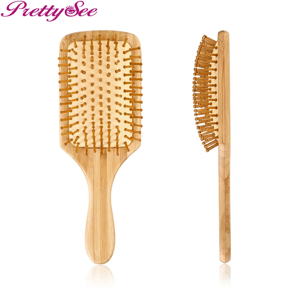 PRETTYSEE Hair Styling Tools Head Relaxing Small Square Wooden Massage