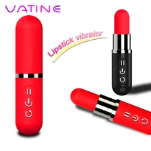 VATINE Bullet Vibrating Waterproof Clitoral Stimulator Mini Lipstick Vibrator G Spot 12 Frequencies Sex Toy For Women