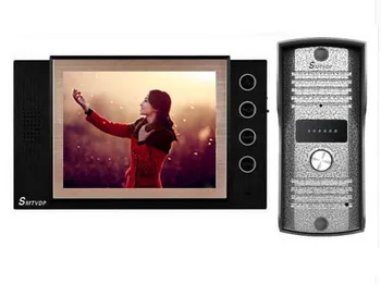 

XinSiLu New 8" Video DoorPhone Doorbell Intercom Metal Shell 700TVLine Camera Night Vision 1 Monitor+1 Camera