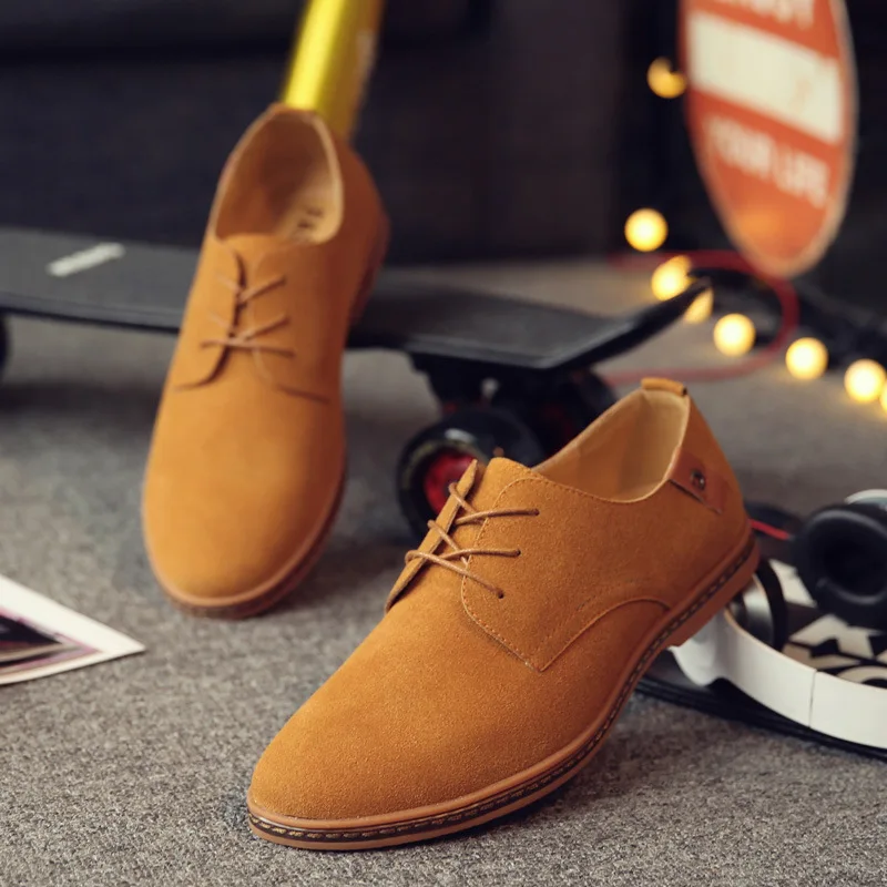 2016 Hot Sale Fashion font b Men b font Suede Leather Casual font b Shoes b