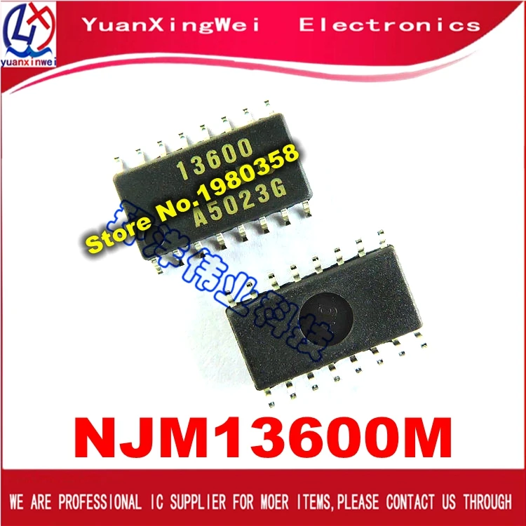 

Free Shipping 10PCS/ NJM13600M NJM13600 jrc13600M 13600 SOP