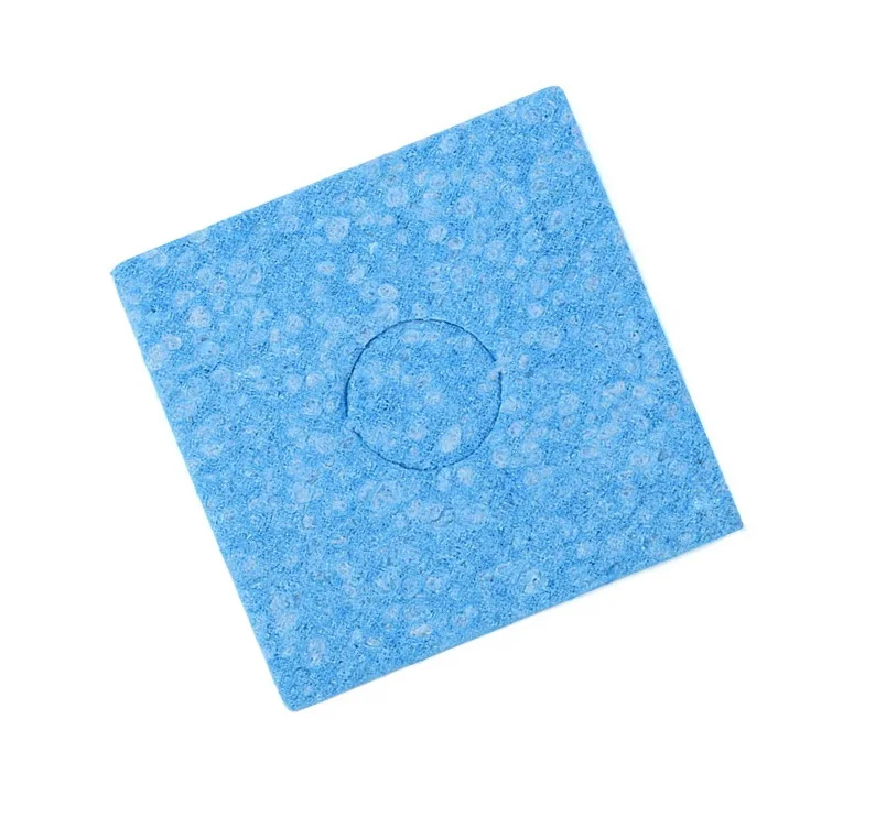 

5 pcs 6*6CM Blue High Temperature Resistant Heatstable Soldering Iron Solder Tip Welding Cleaning Sponge Remove