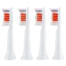 New 4pcs Best Electric Sonic Replacement Brush Heads Fits For Philips Sonicare Toothbrush Heads Soft Bristles Power Up HX3014