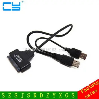 

USB 2.0 to SATA 7+15 Pin 22Pin Adapter Cable for 2.5" HDD Hard Disk Drive