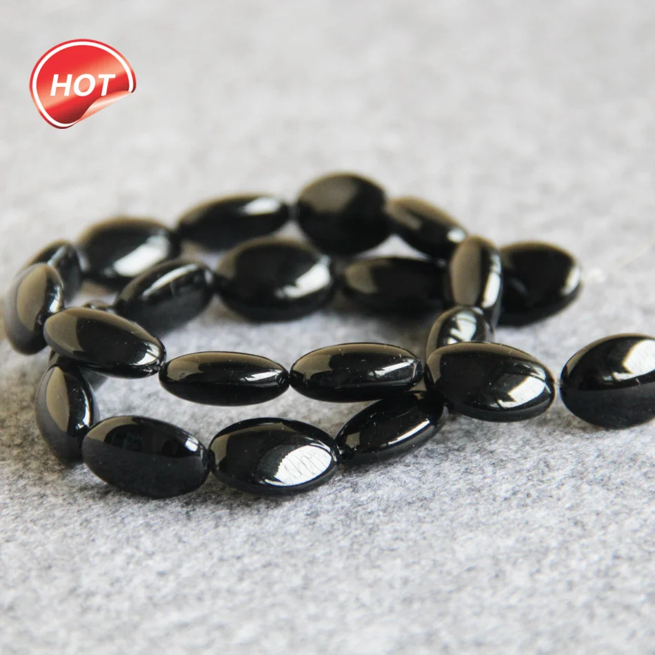 

New 13*18mm Black Onyx beads Round DIY chalcedony Loose carnelian 15" Jewelry making design wholesale
