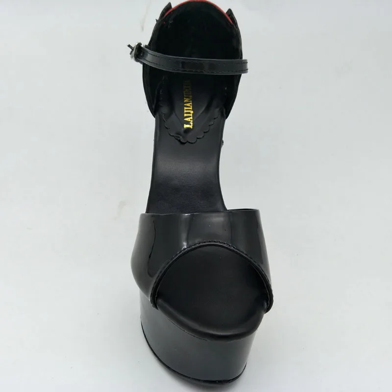 LAIJIANJINXIA/женские Вечерние туфли на высоком каблуке 15 см для ночного клуба танцевальная обувь на платформе романтические сандалии