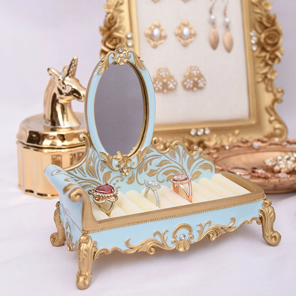 MagiDeal Sofa Couch Ring Jewelry Display Stand Holder Rack Wedding Decor