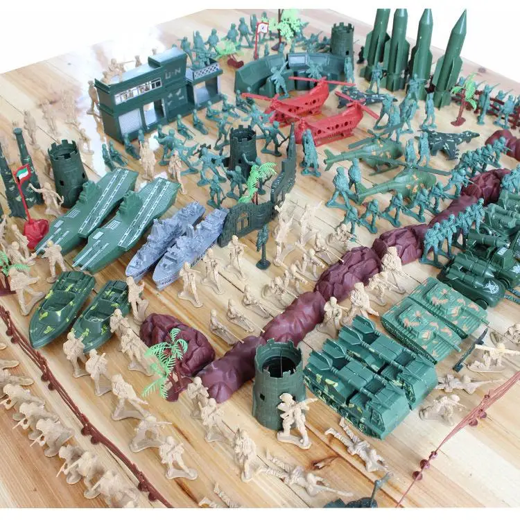 

Land, sea and air war 5cm soldiers who set 380 PCs military psychological sandbox model QL