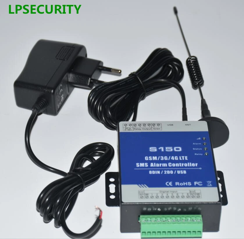 LPSECURITY S150 GSM модуль сигнализации, блок управления, реле включения/выключения с помощью мобильного телефона, удаленная SMS GSM система управления