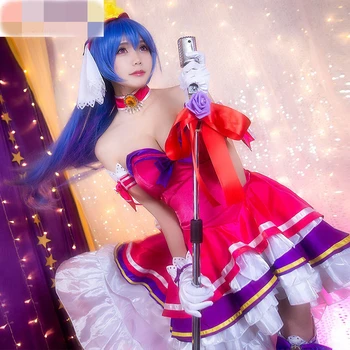 

Game King of Glory Christmas Cosplay Dresses Wang ZhaoJun Idol Singer Cosplay Costume Women Dress