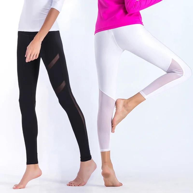 

XL Mesh Women Yoga Pants Sport Leggings Gym Tight Women Seamless Leggings for Fitness Sport Trouser Elastic Workout Running Pant