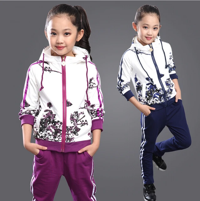 Buy Kids Girls Tracksuits Autumn Winter Children's