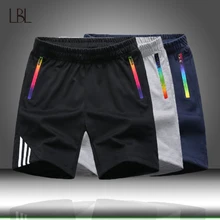 Полосатые повседневные шорты, мужские летние шорты с эластичной резинкой на талии, мужские шорты для бега, спортивные шорты, лидер продаж, Мужские дышащие брюки 5XL