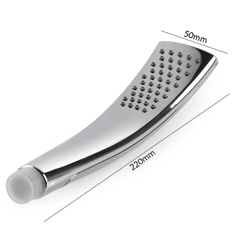 1 Режим дуговой ручки, регулируемая водосберегающая душевая головка, ручная квадратная хромированная ABS Пластиковая Душевая насадка для ванной