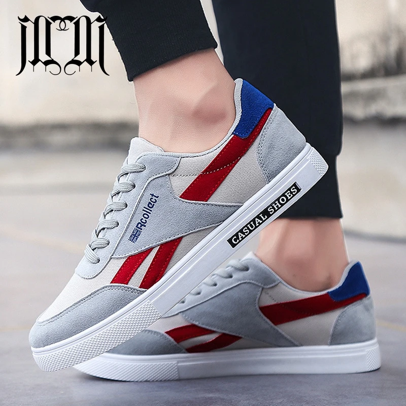 

MumuEli Navy Blue Red Gray Black 2019 High Quality Shoes Men Breathable Casual Designer Fashion Luxury Flat Male Sneakers 5901