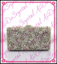 Aidocrystal handmade handle evening handbag for lady