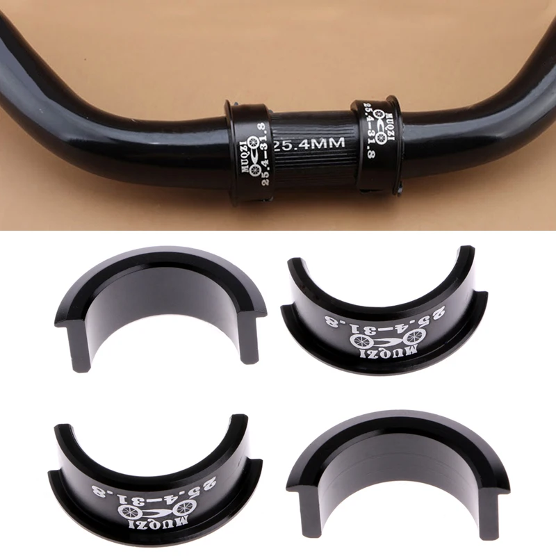 4Pcs Bicycle Handlebar Shim 25.4mm to 31.8mm Stem For Fixed Gear MTB
