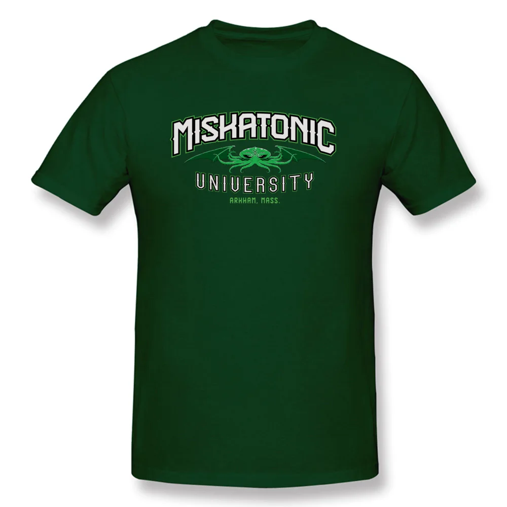 Fashionable Miskatonic University O-Neck Top T-shirts ostern Day Tops & Tees Short Sleeve for Men 2018 100% Cotton Tshirts Miskatonic University dark